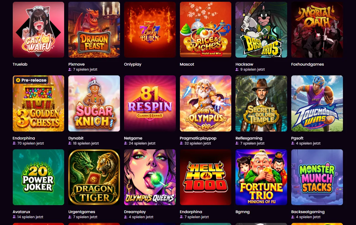 iWild Casino Spiele